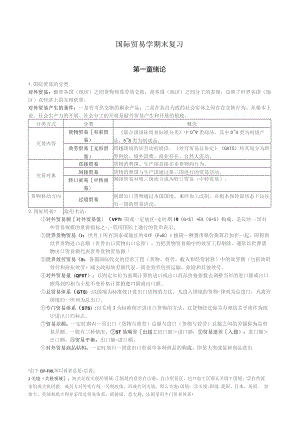 国际贸易学期末复习(很全很强大-期末考试必备).docx