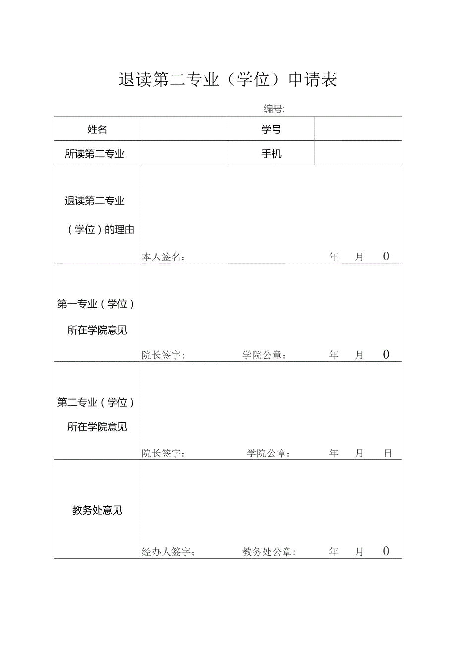 退读第二专业学位申请表.docx_第1页