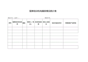 冒牌培训机构摸排情况统计表.docx