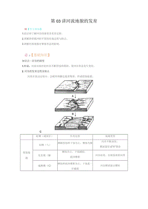 第03讲河流地貌的发育学习目标.docx