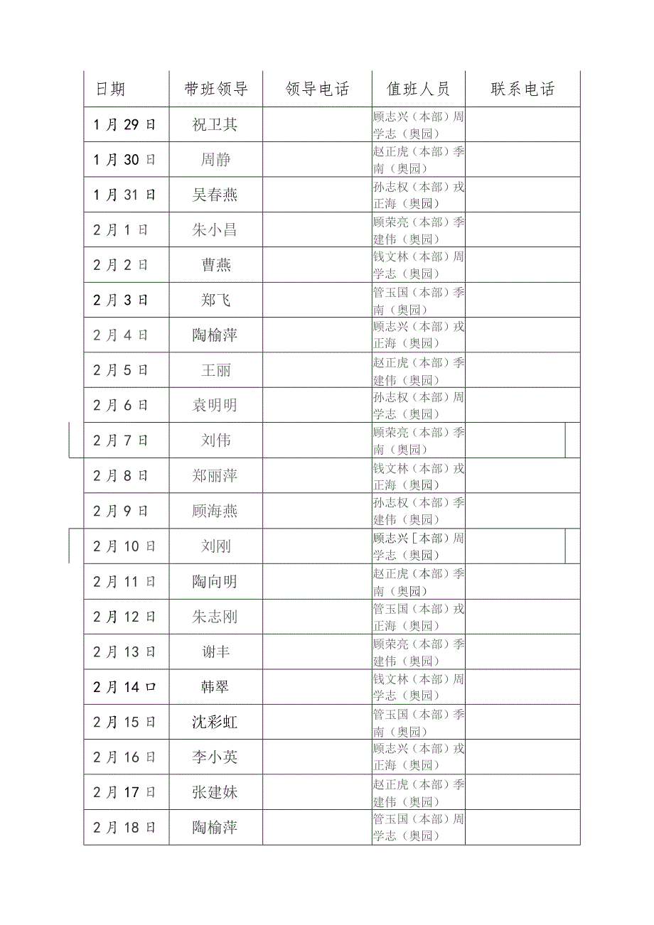 薛家实验小学2021年寒假值班记载表.docx_第3页