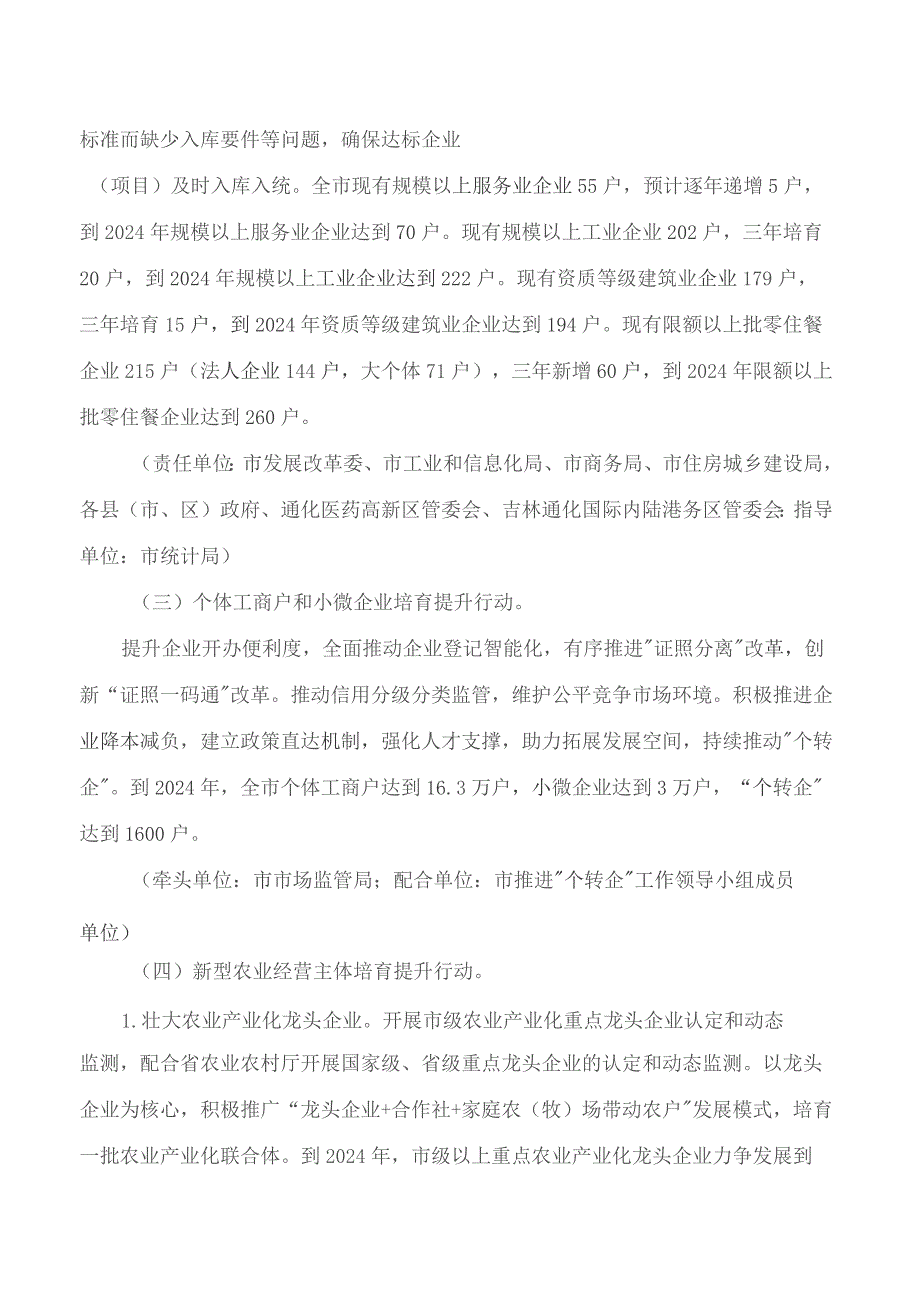 通化市人民政府办公室关于修改通化市开展培育壮大市场主体三年行动(2022—2024年)实施方案的通知(2023).docx_第3页