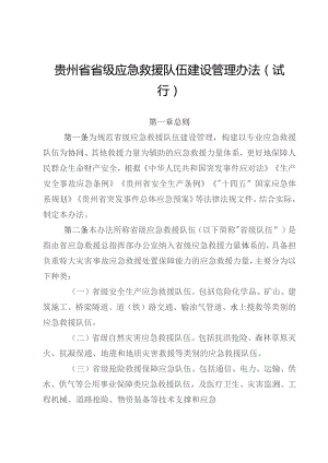 贵州省省级应急救援队伍建设管理办法（试行）》.docx