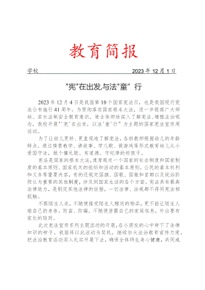 开展宪法知识宣传活动简报.docx