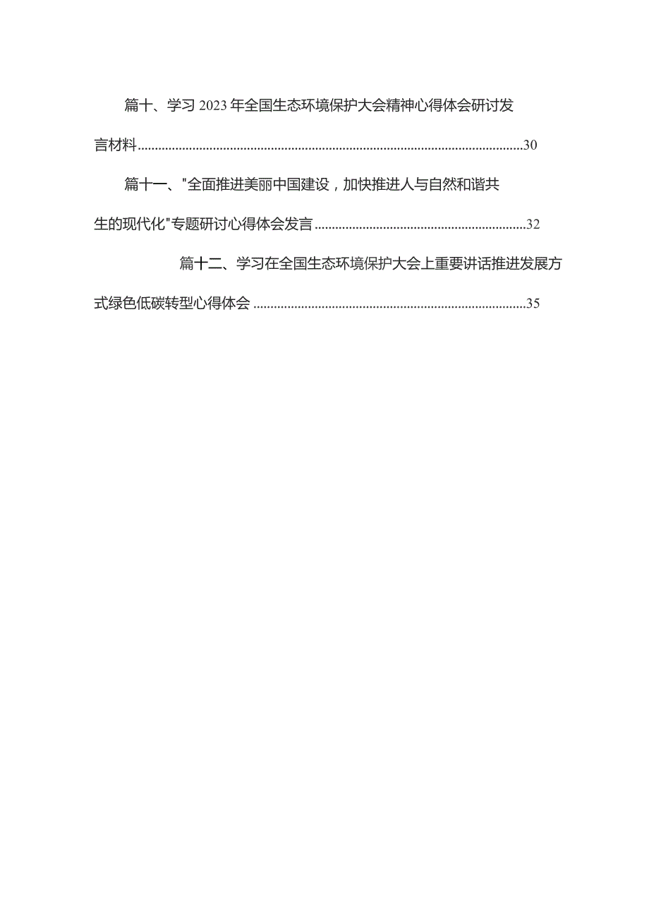 “全面推进美丽中国建设加快推进人与自然和谐共生的现代化”专题研讨心得体会发言材料12篇供参考.docx_第2页