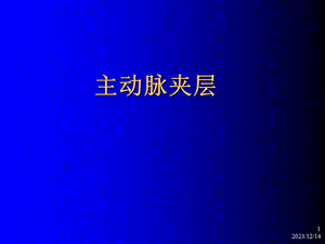 主动脉夹层教学幻灯.ppt