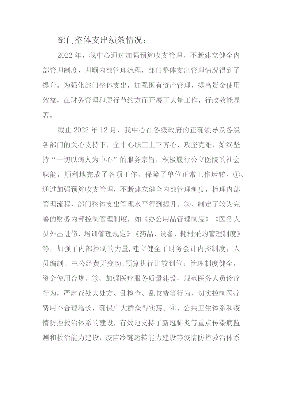 白鹿洞街道社区卫生服务中心绩效目标和绩效评价报告.docx_第2页