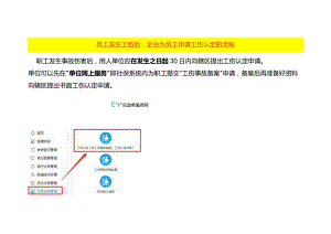 员工发生工伤后企业为员工申请工伤认定的流程.docx