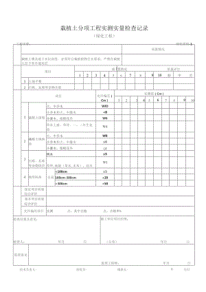 栽植土分项工程实测检查记录.docx