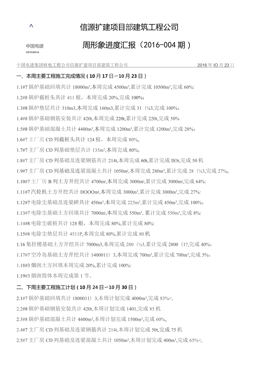 信源项目部建筑周形象进度汇报2016-004.docx_第1页