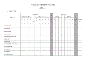 医院感染控制风险评估(儿科）.docx