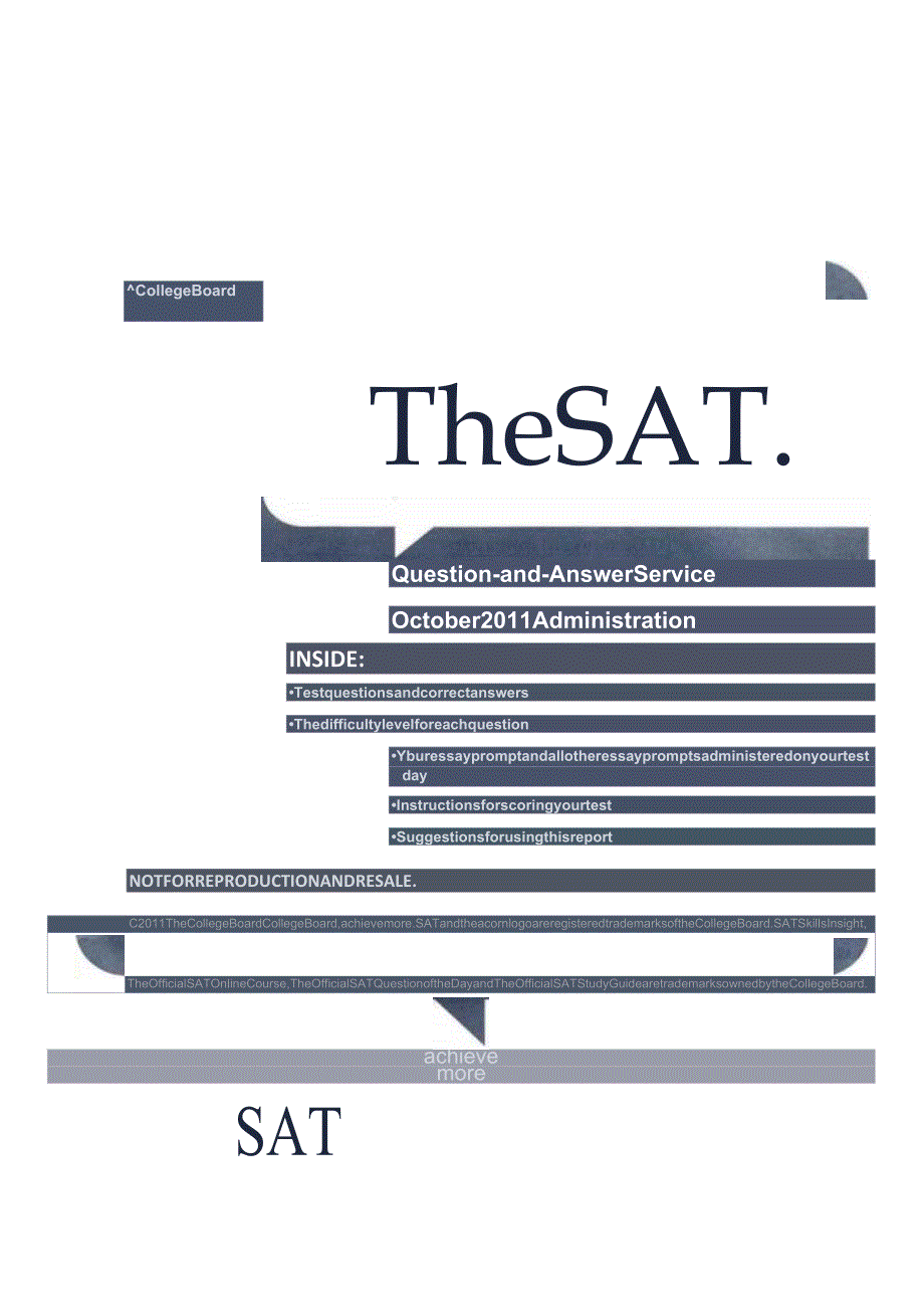 SAT真题分享：2011年10月北美SAT.docx_第1页