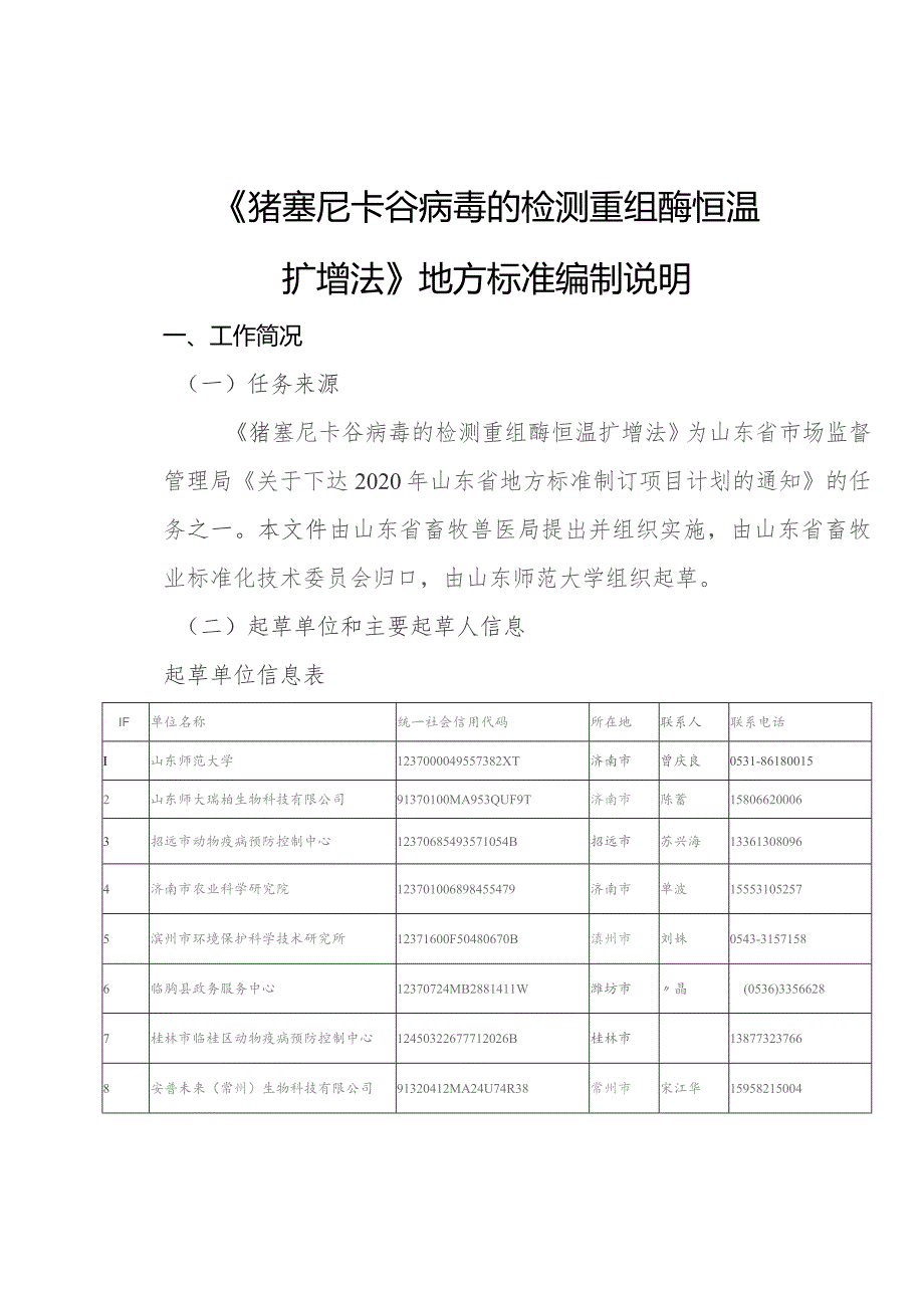 猪塞尼卡谷病毒的检测 重组酶恒温扩增法编制说明.docx_第1页