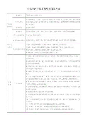 有限空间作业事故现场处置方案.docx