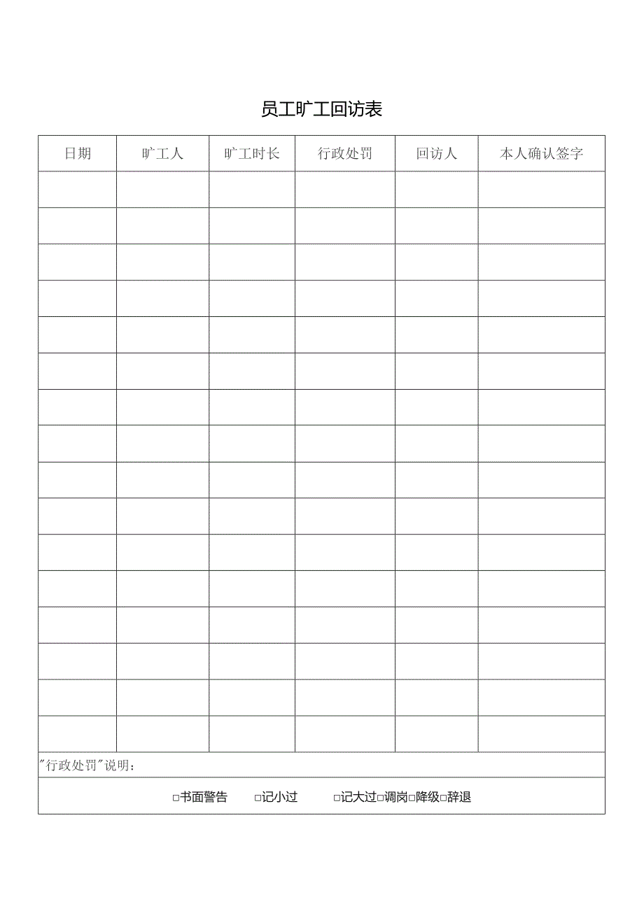 员工旷工回访表.docx_第1页