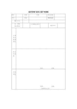 园艺学院“进步之星”申请表.docx