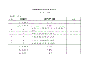 滦州市统计局权责清单事项总表共3类、9项.docx