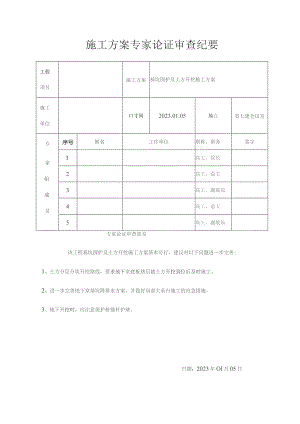 施工方案专家论证审查纪要.docx