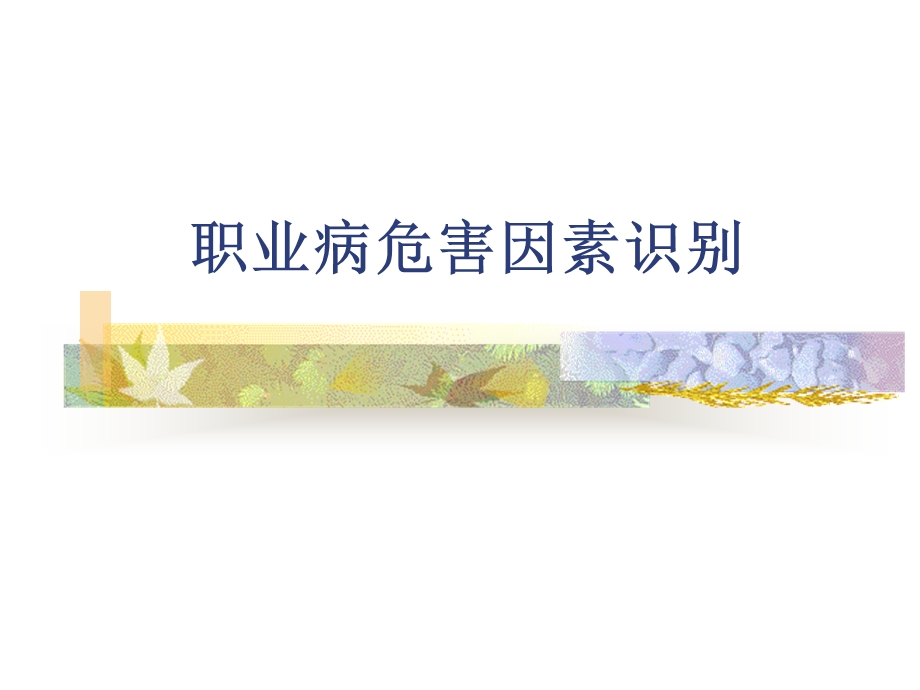 职业病危害因素识别.ppt_第1页