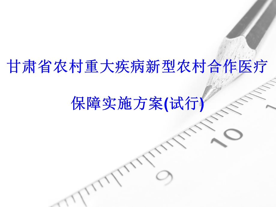 甘肃省农村重大疾病新型农村合作医疗保障实施方案试行.ppt_第2页