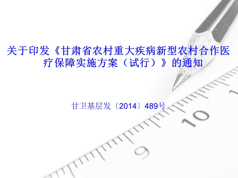 甘肃省农村重大疾病新型农村合作医疗保障实施方案试行.ppt_第3页