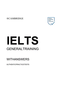 2022雅思考试训练16版IELTS 16 General Training Students Book with Answers Authentic Practice Tests.docx