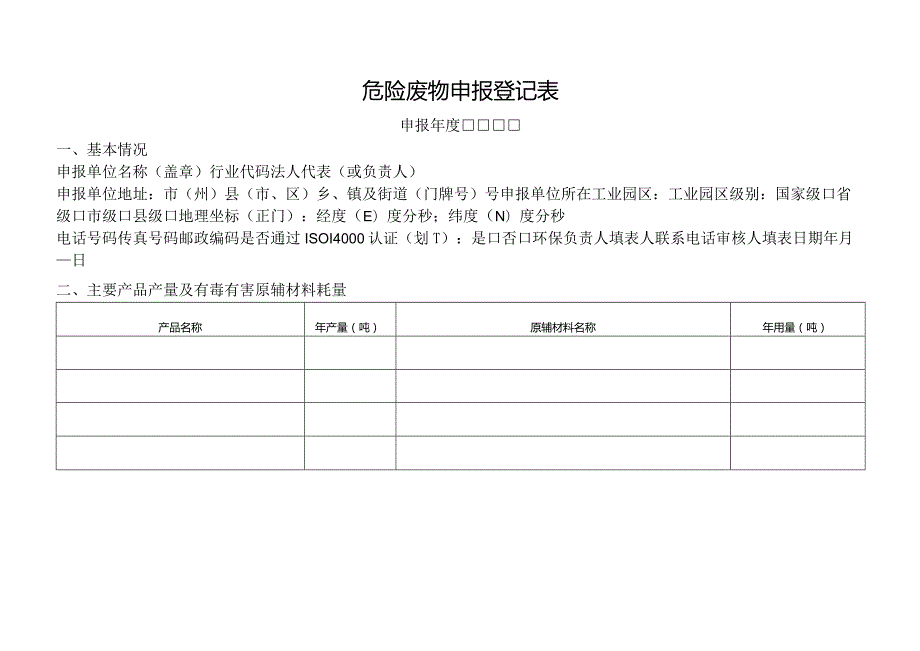 危险废物申请登记表.docx_第1页