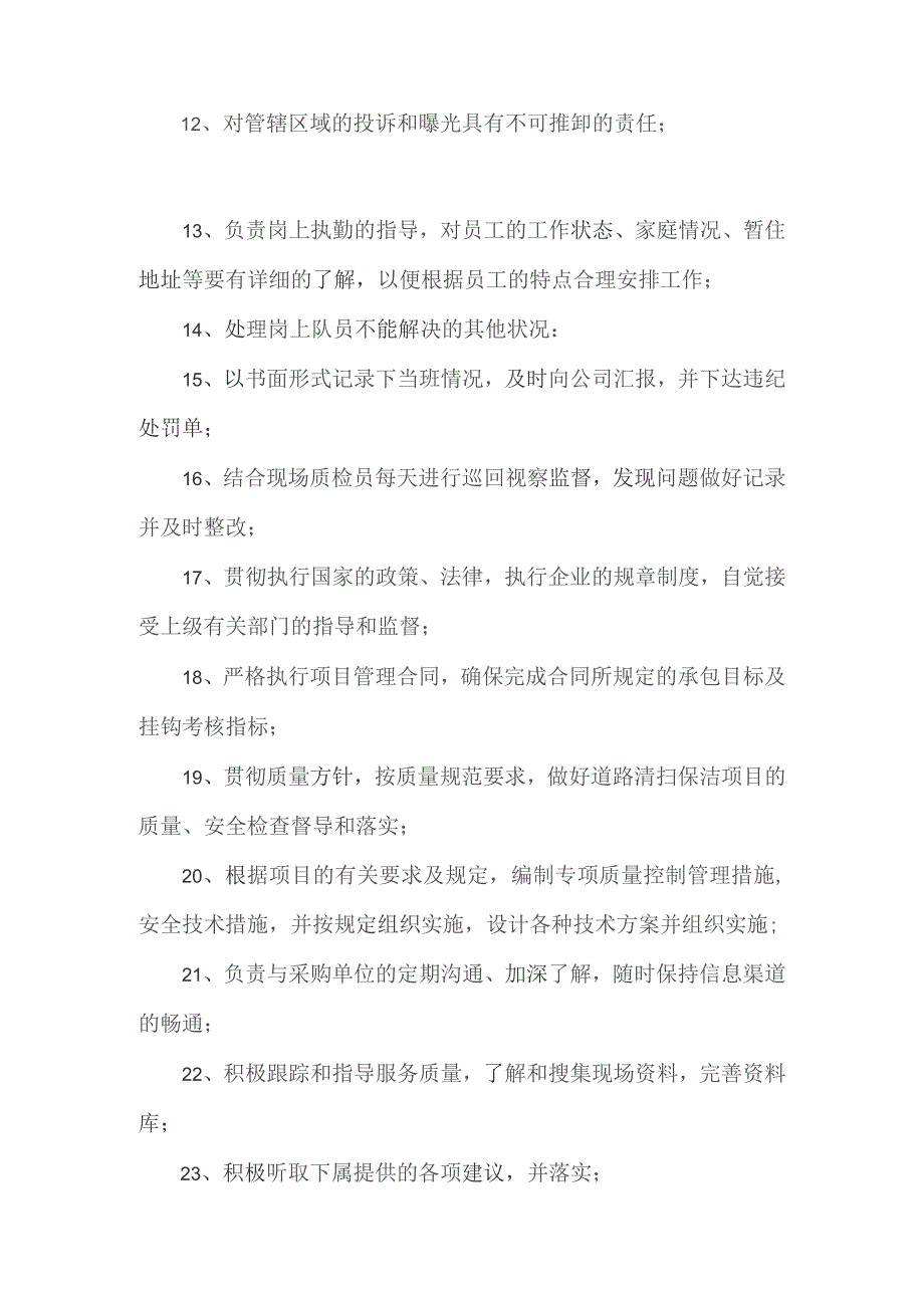 (新)XX单位道路清扫保洁项目组各岗位职责.docx_第2页