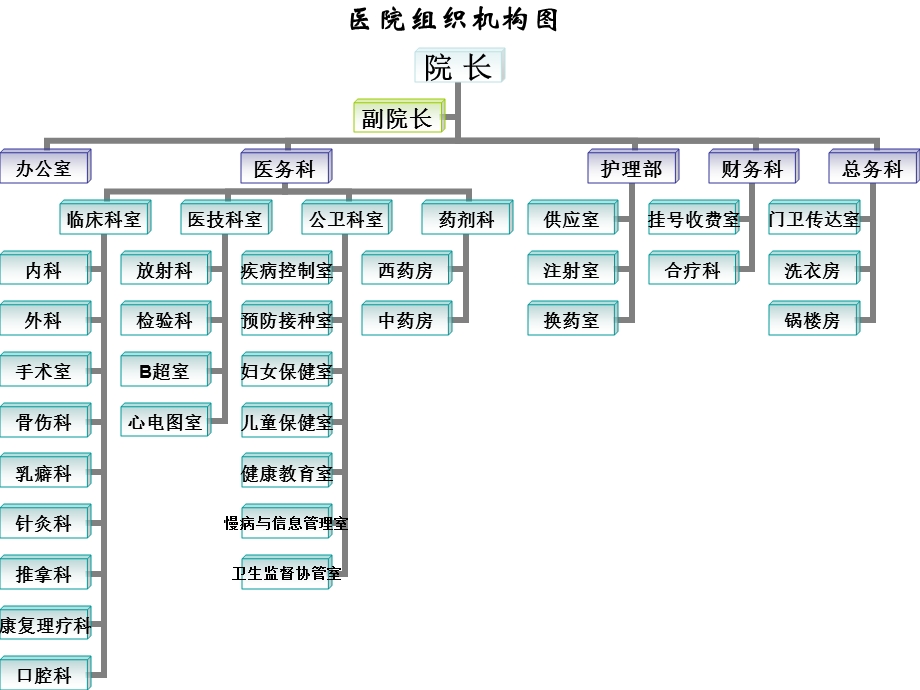 中医医院医院组织机构图.ppt_第1页