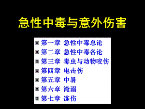 【临床医学】急性中毒与意外伤害.ppt