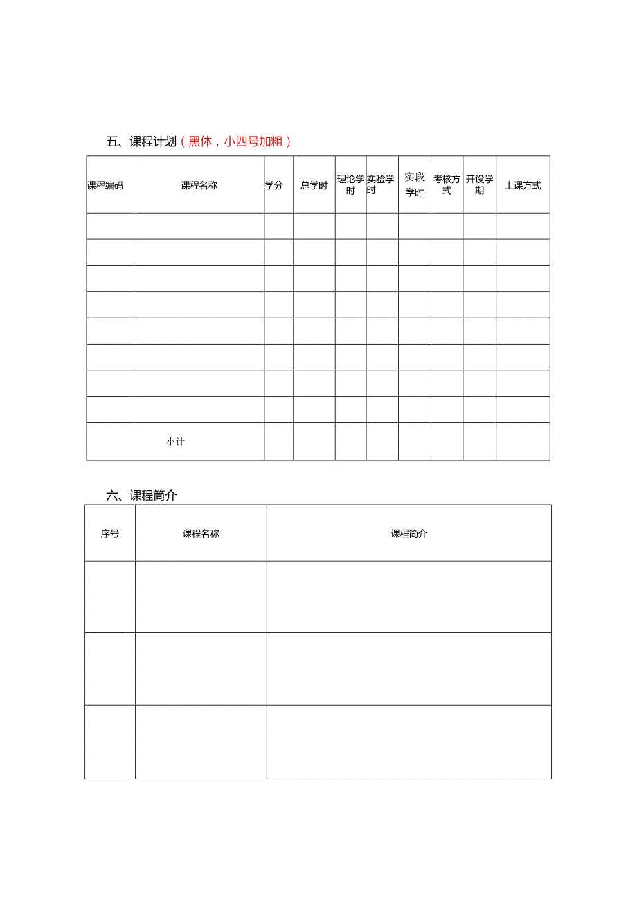 西南大学微专业培养方案基本格式.docx_第2页