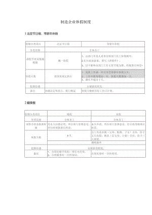 制造企业休假制度.docx