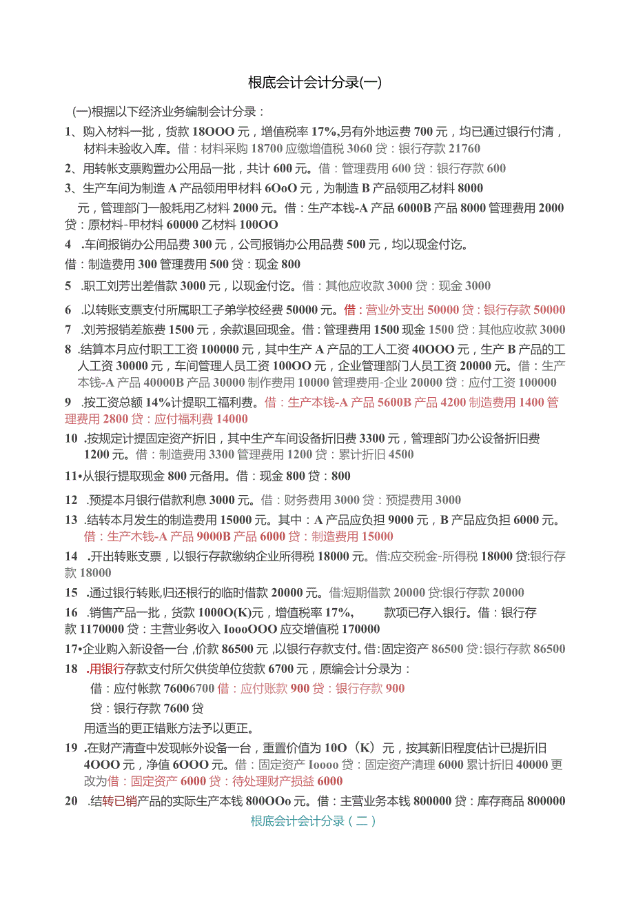 基础会计分录大全练习题汇总答案.docx_第1页