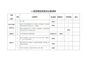 国资集团党委会议事清单.docx