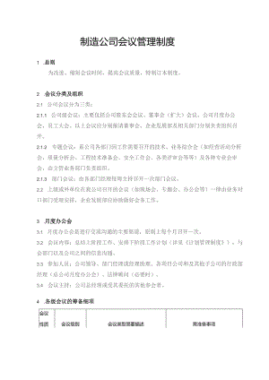 制造公司会议管理制度.docx