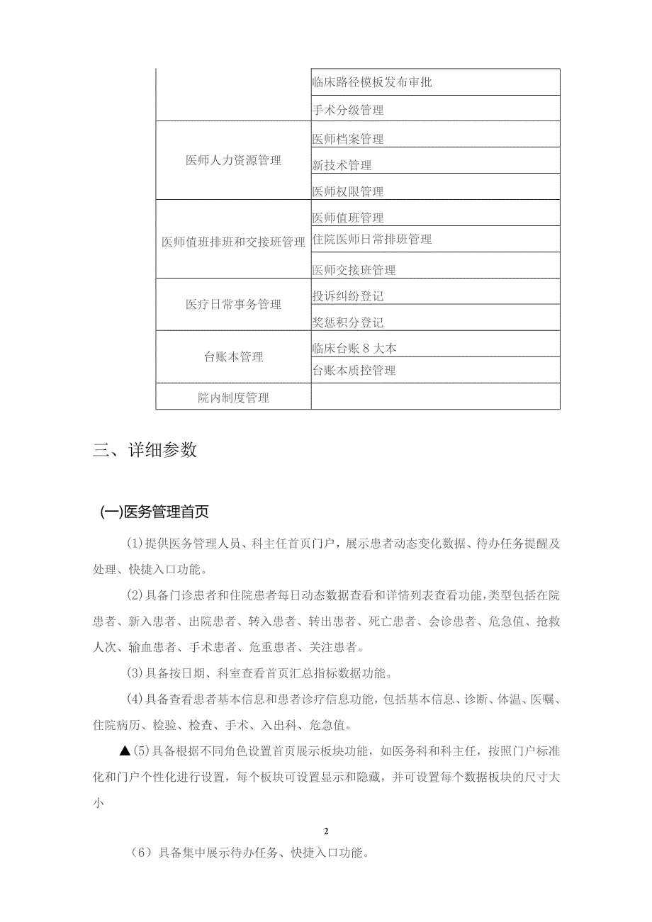 XX县人民医院医务管理系统建设项目采购需求.docx_第2页