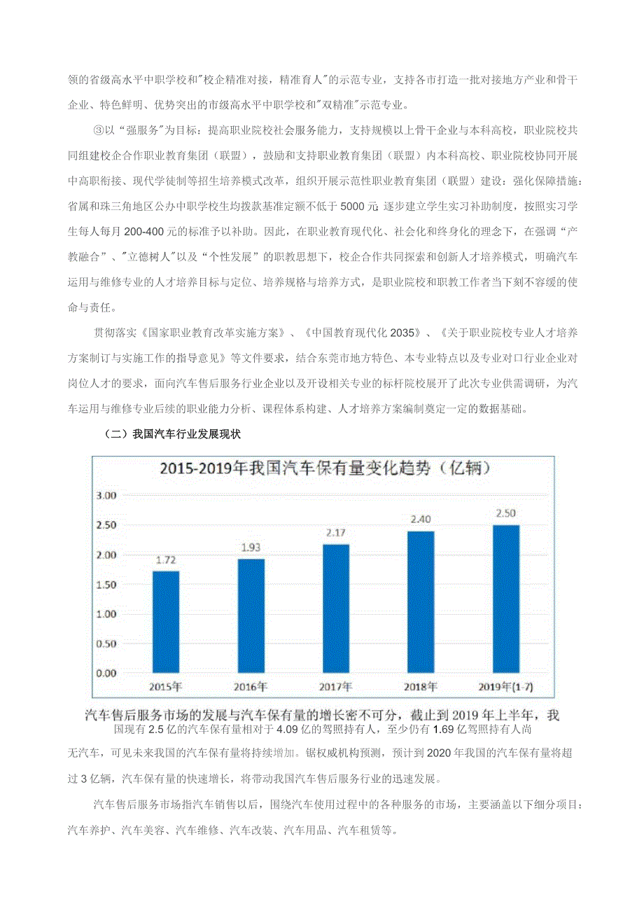 汽车运用与维修专业供需调研报告.docx_第3页