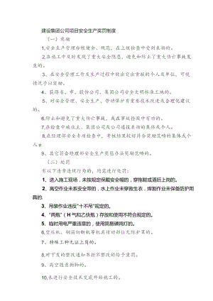 建设集团公司项目安全生产奖罚制度.docx