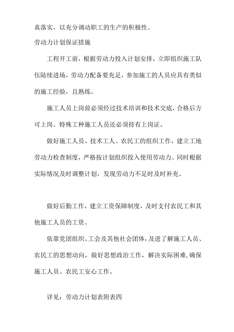 市政道路及各项基础设施配套项目劳动力机械设备和材料投入计划方案.docx_第2页