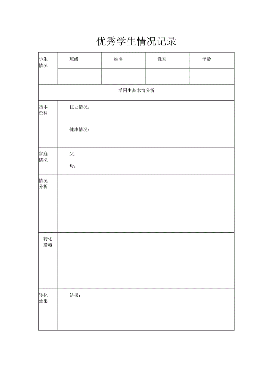 优秀学生情况记录.docx_第1页