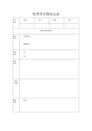 优秀学生情况记录.docx