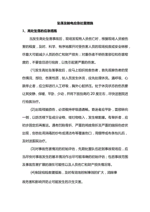 坠落及触电应急处置措施.docx