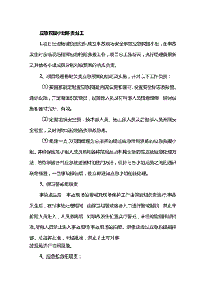 应急救援小组职责分工.docx