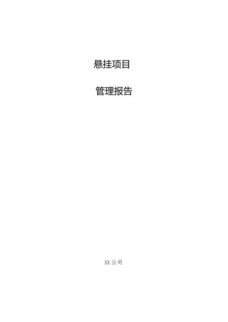 悬挂项目管理报告.docx_第1页