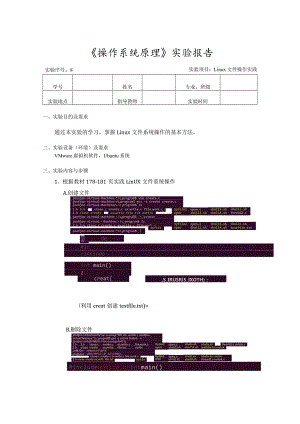 《操作系统原理》实验8-- Linux文件操作实践.docx