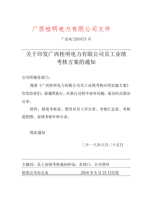 印发方案的通知及业绩考核方案.docx