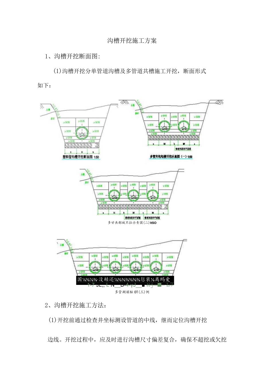 沟槽开挖施工方案.docx_第1页