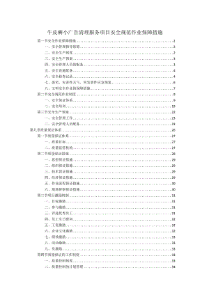 牛皮癣小广告清理服务项目安全规范作业保障措施.docx