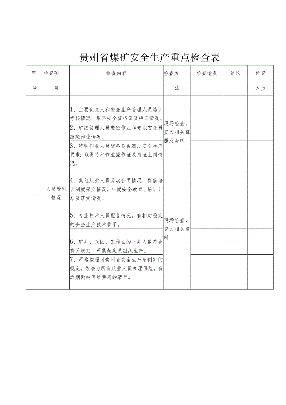 表一贵州省煤矿安全生产重点检查表.docx_第2页