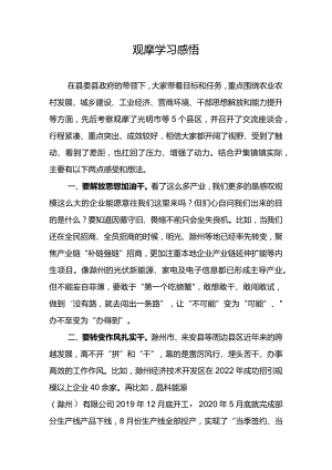 在滁州经济考察心得体会.docx